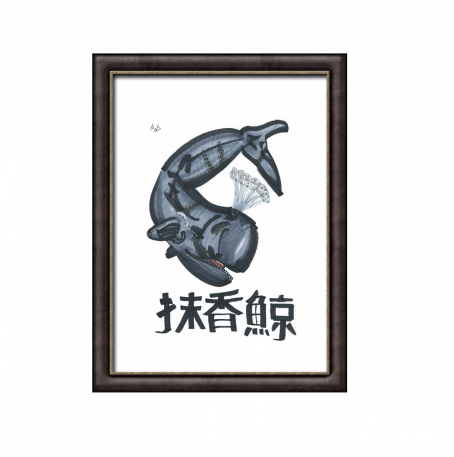 Sperm whale art print for sale